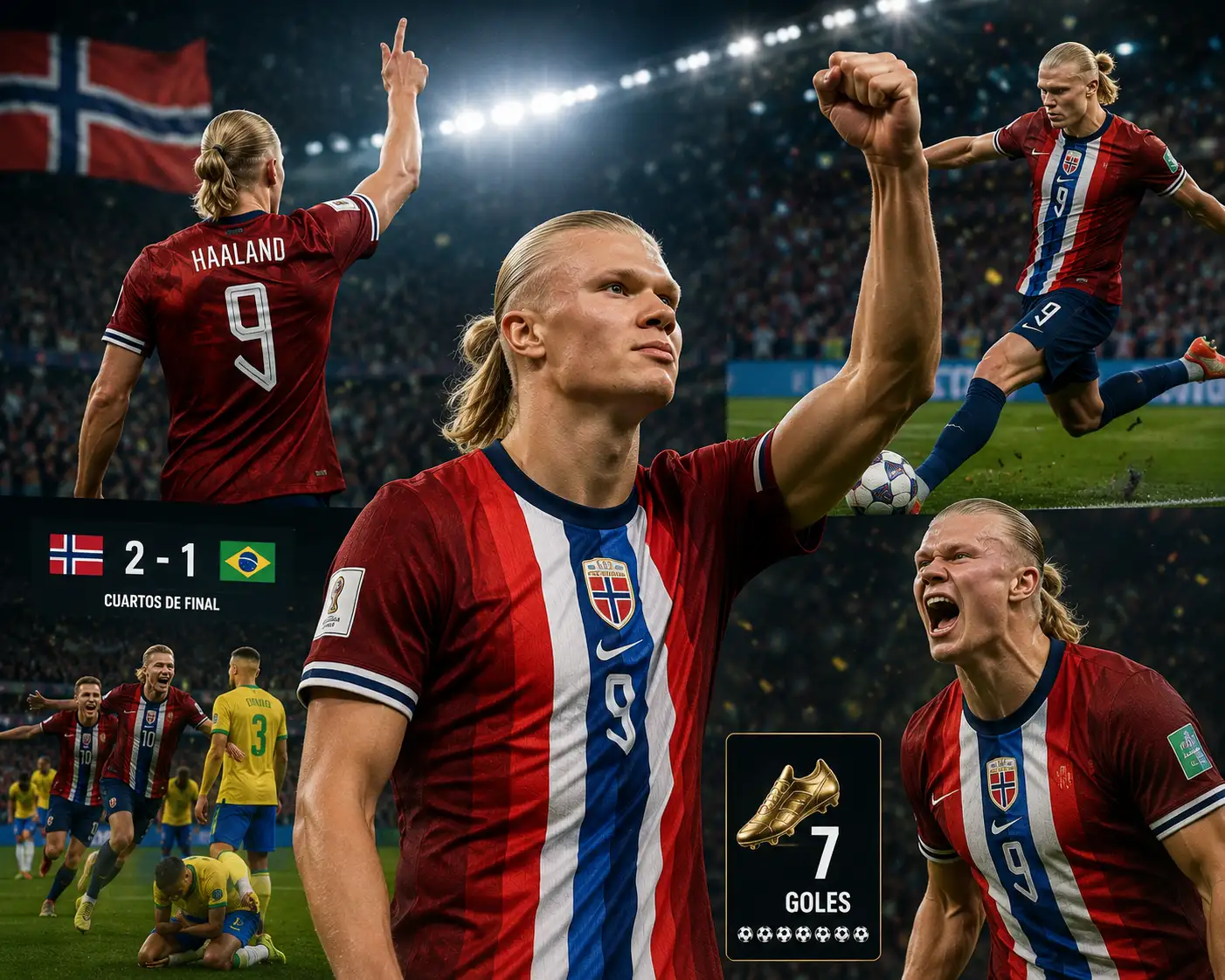 Erling Haaland en el Mundial 2026: Los 7 Goles, la Eliminación de Brasil y el Fenómeno Noruego