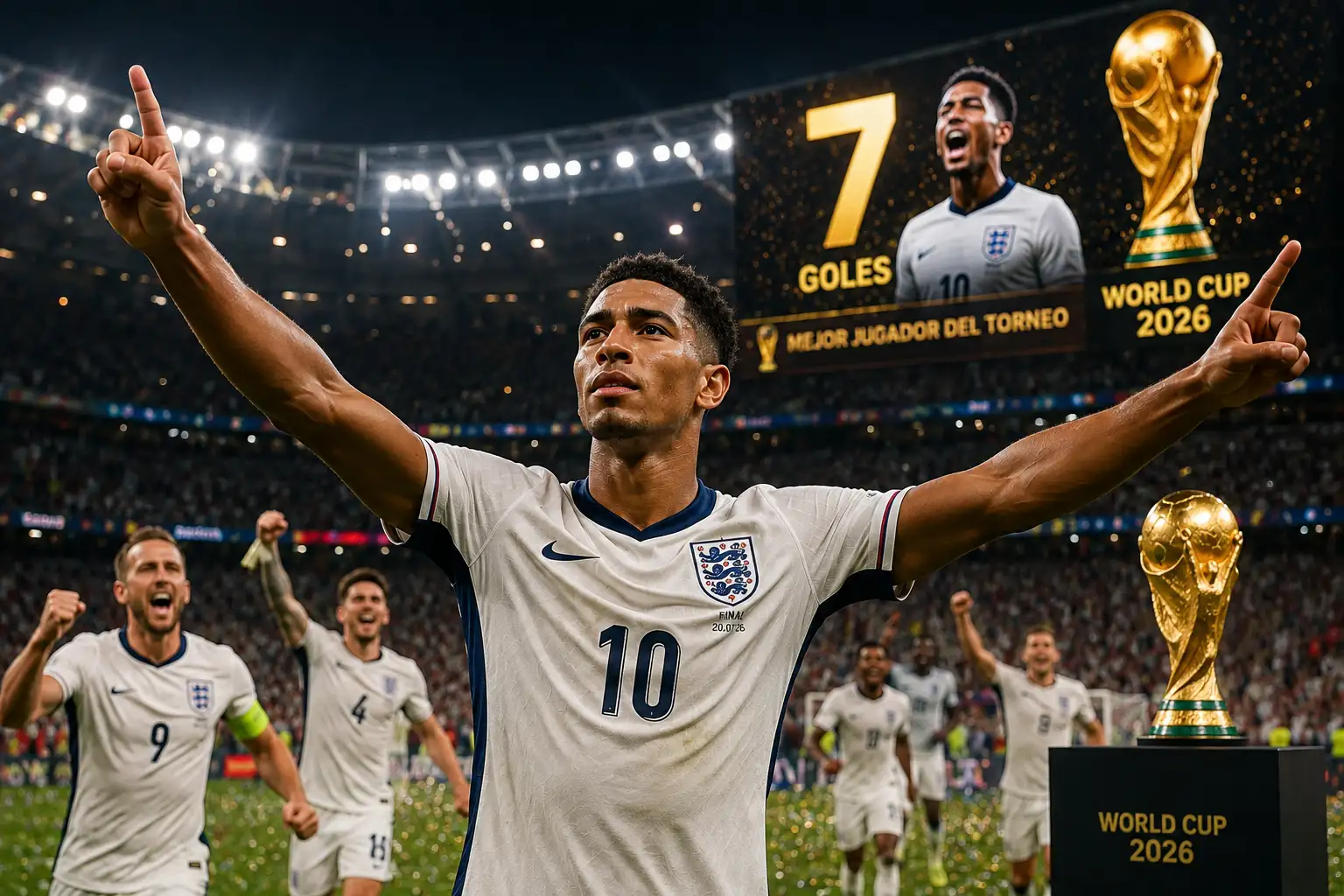 Jude Bellingham en el Mundial 2026: El Récord Histórico, los 7 Goles y la Redención de Inglaterra